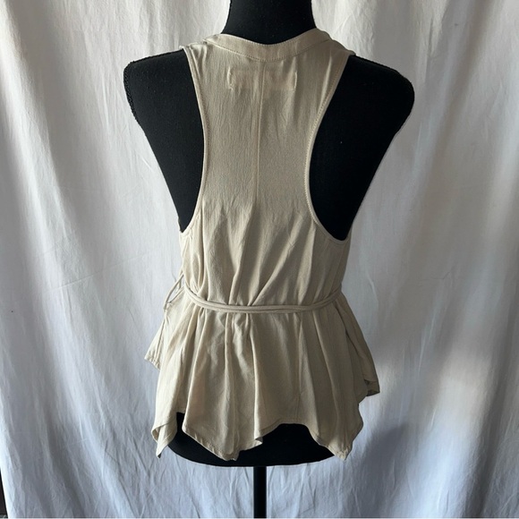 Free People Sheena Vest in Beige Size Small - Picture 2 of 11